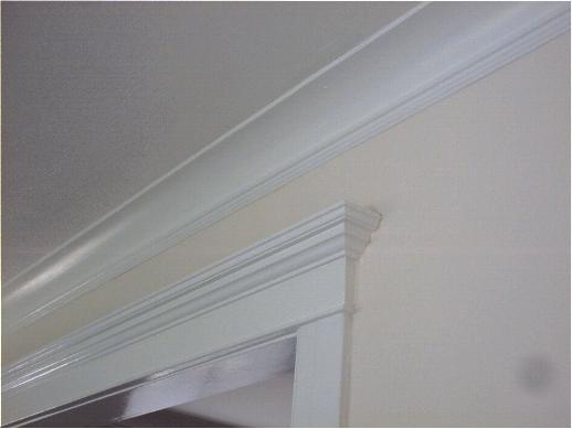 luxuriously thick crown molding and trim